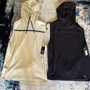 Men's sleeveless hoodies, two!